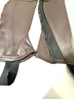 گتر RIDERS چرمي قهوه اي بغل زيپ L - تصویر 5